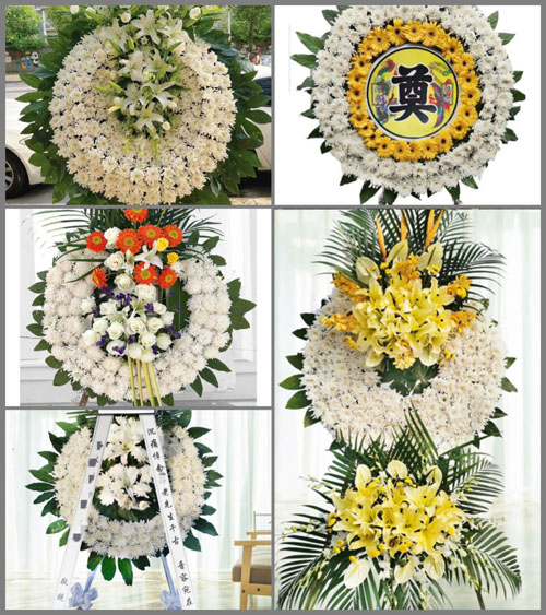 山西晋中昔阳县东冶头镇天圣庙村花圈速递